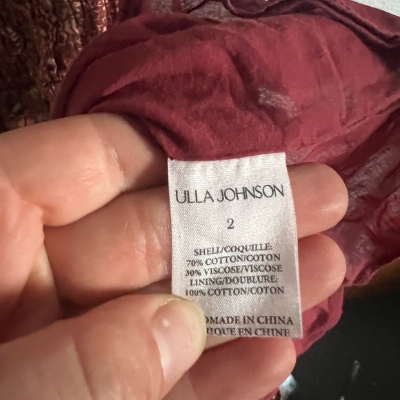 ULLA JOHNSON Juniper Puff Sleeve Dress, size 2 - Picture 6 of 7